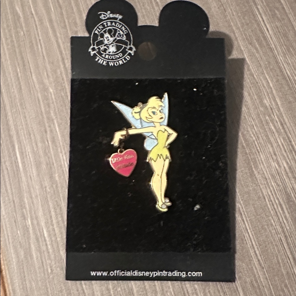 Disney Tinker Bell Pin with Pale Yellow and Light Blue